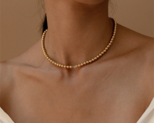 Gold Bead Necklace